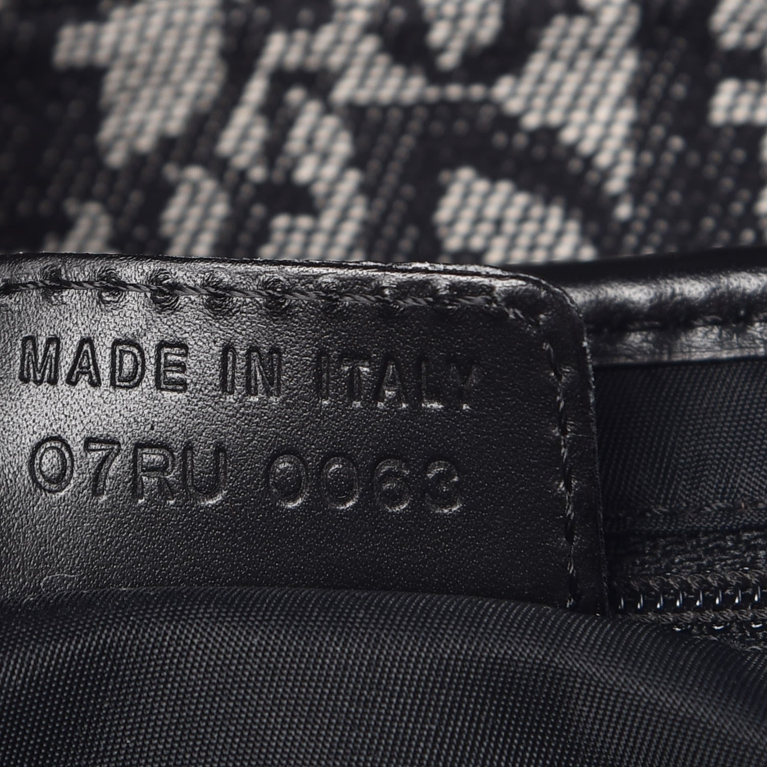 Christian Dior Monogram Saddle Bag Black 7 of 8