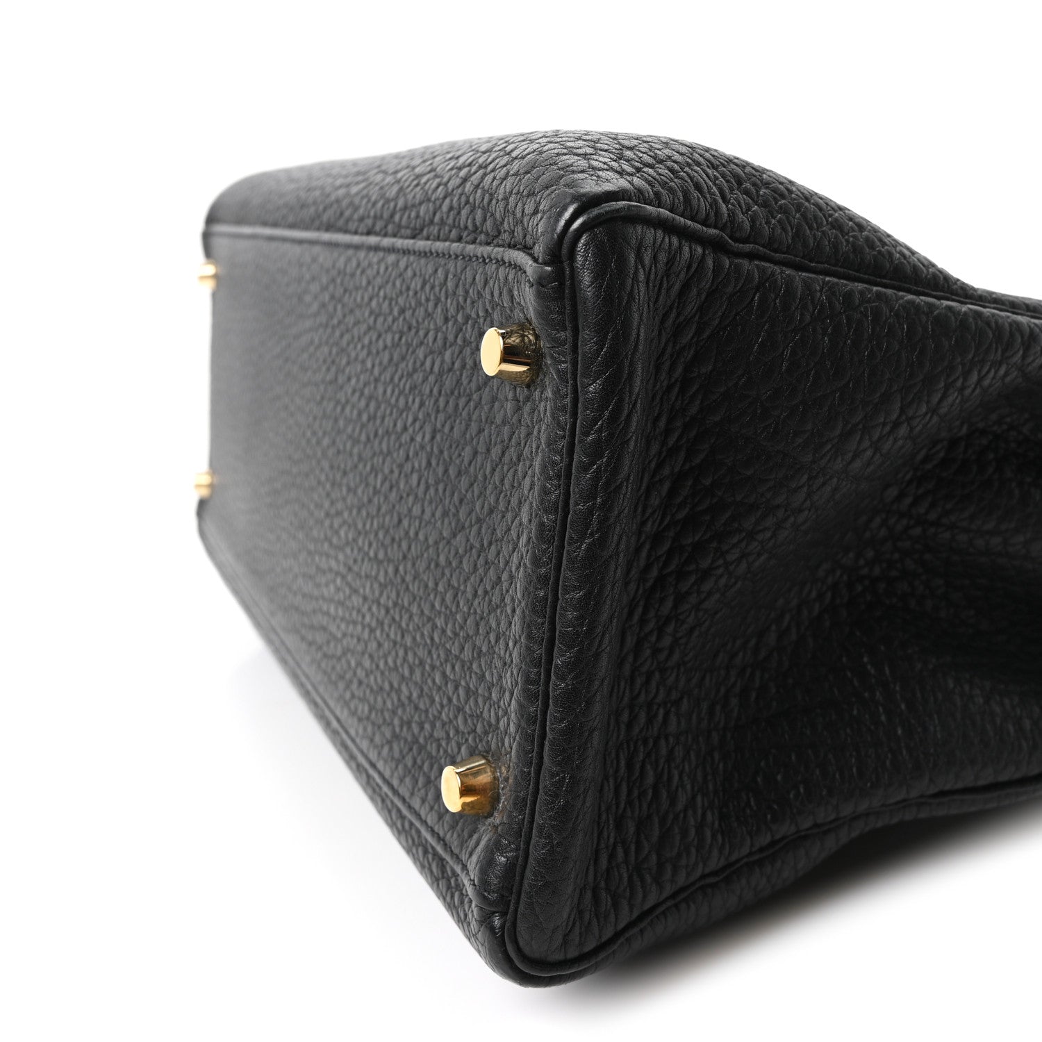 Hermes Fjord Horseshoe Kelly Retourne 35 Black Etoupe 9 of 9