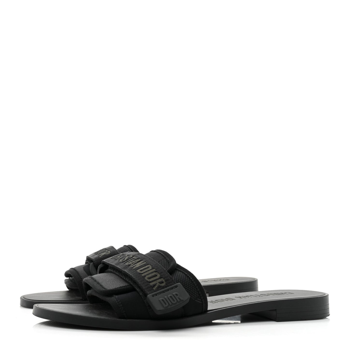Technical Stretch Fabric Camouflage Dio(r)evolution Slide Sandals 39 Black