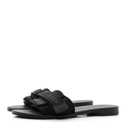 Christian Dior Technical Stretch Fabric Camouflage Dio(r)evolution Slide Sandals 39 Black 3 of 14