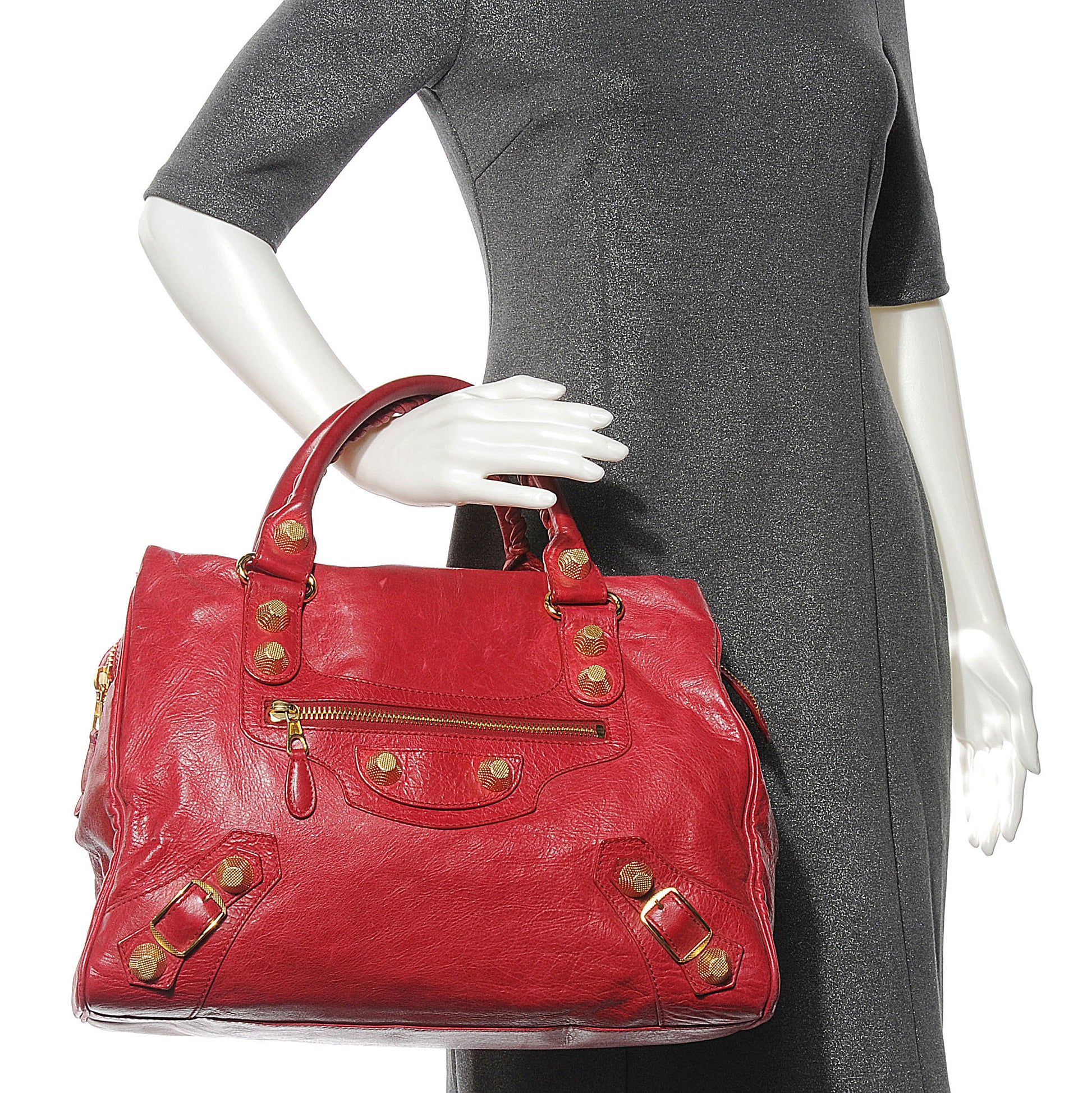 Balenciaga Agneau Giant 21 Gold Hardware Mid Day Rouge Coquelicot 2 of 6