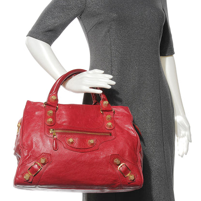 Balenciaga Agneau Giant 21 Gold Hardware Mid Day Rouge Coquelicot 2 of 6