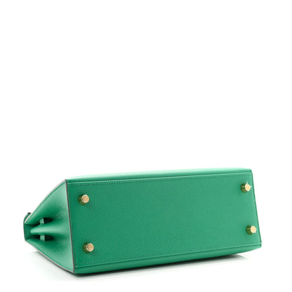 Hermes Epsom Kelly Sellier 25 Vert Jade 4 of 11