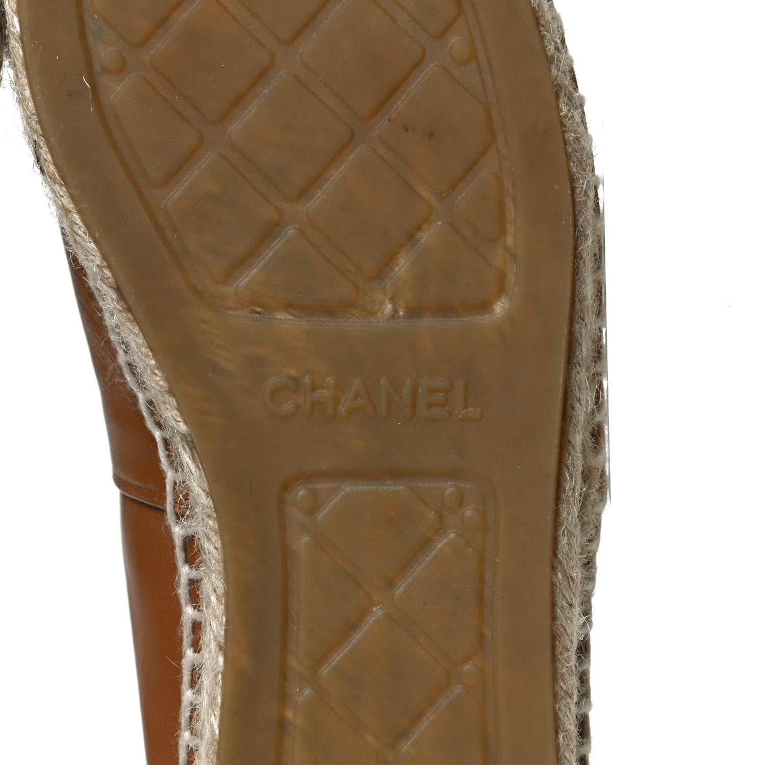 Chanel Lambskin CC Espadrilles 40 Brown 8 of 11