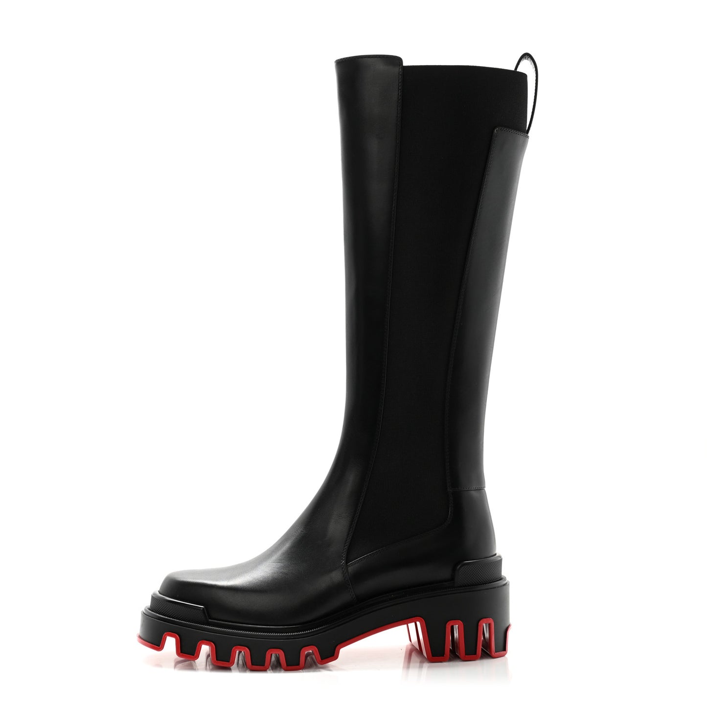 Calfskin Marchacroche Dune Knee High Boots 39.5 Black