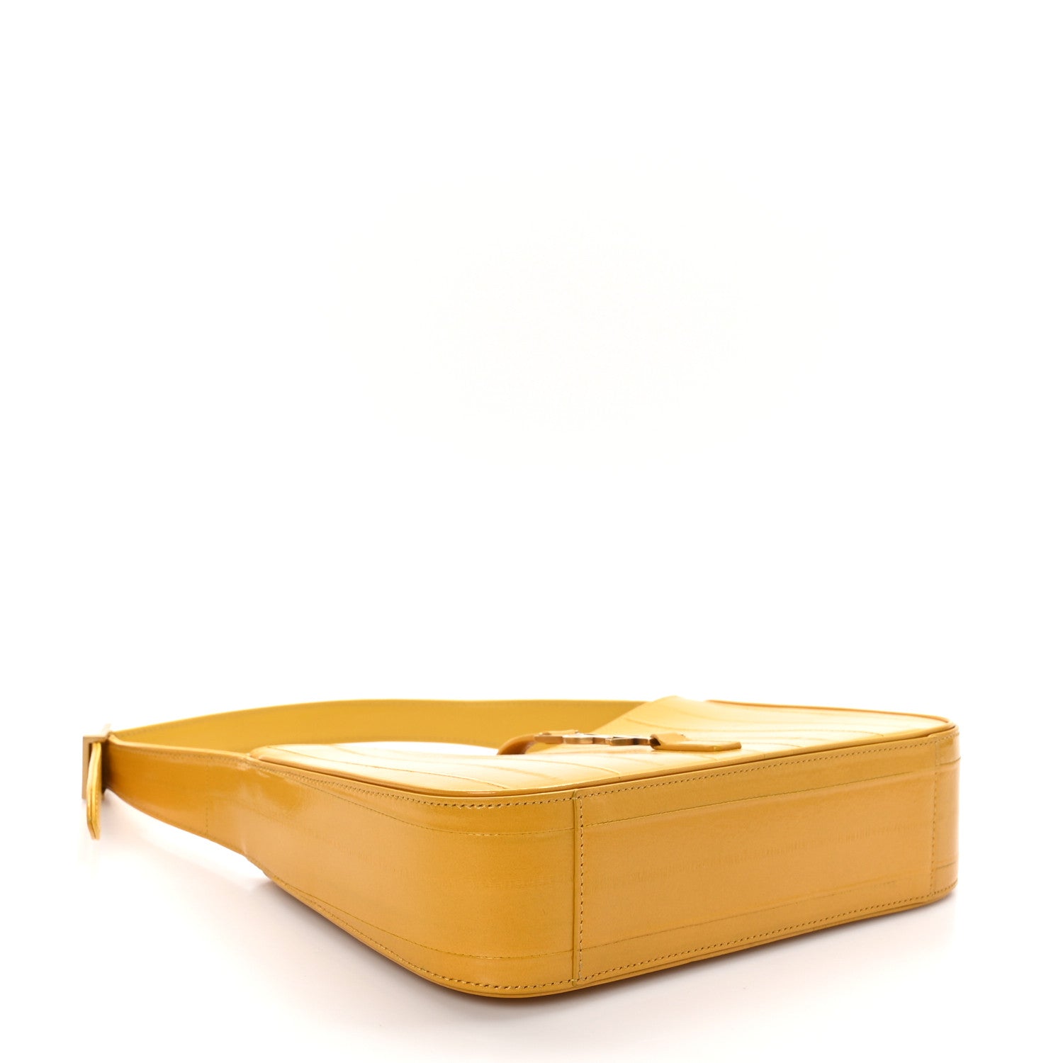 Saint Laurent Eelskin Le 5 A 7 Hobo Mimosa Yellow 4 of 10