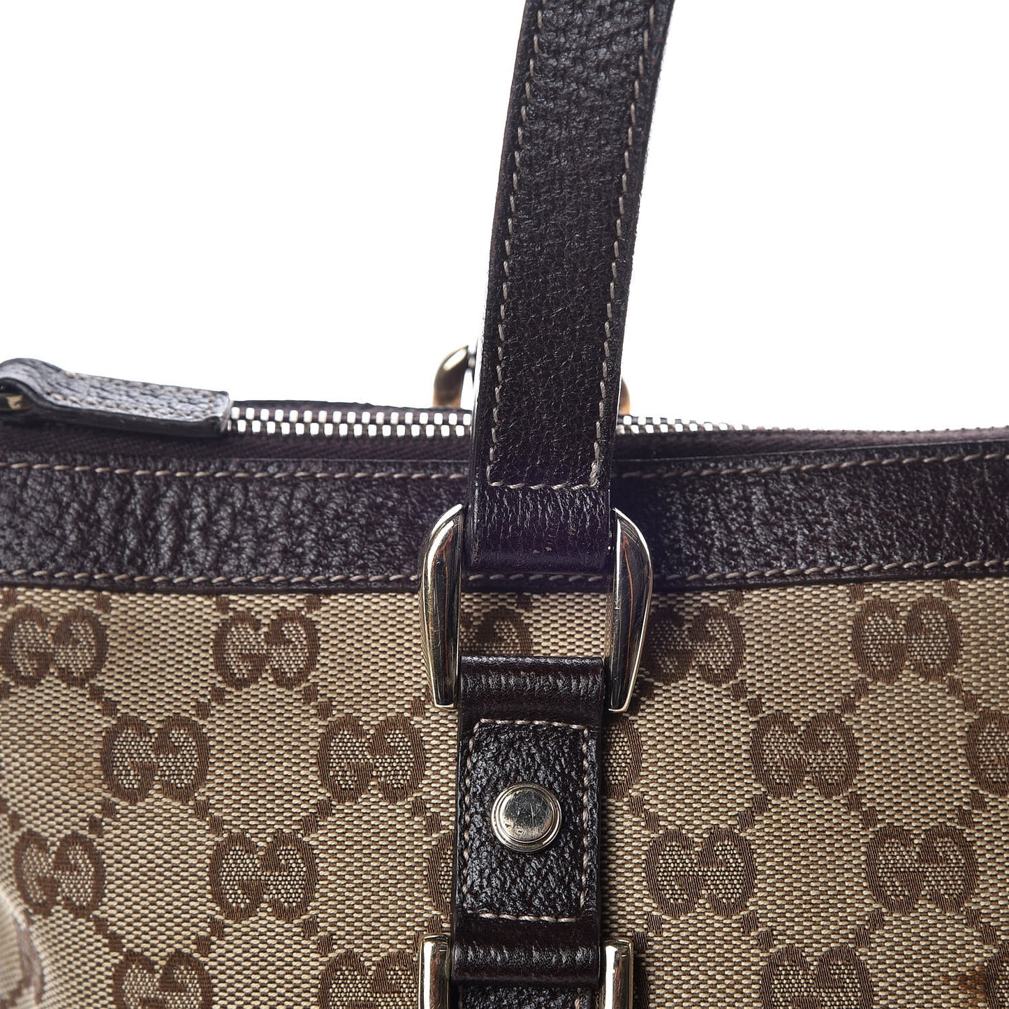 Monogram Medium Abbey Tote Brown