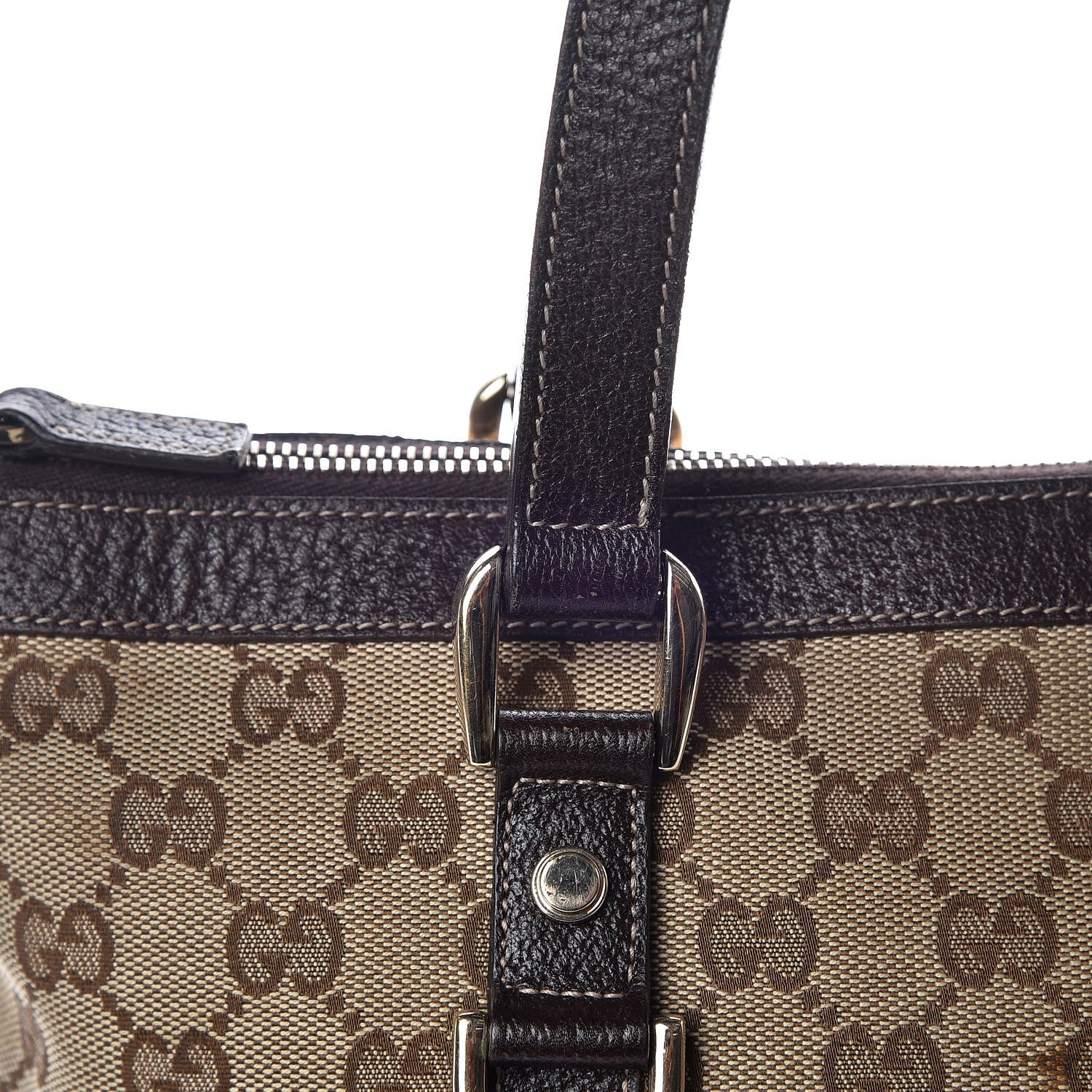 Gucci Monogram Medium Abbey Tote Brown 14 of 21