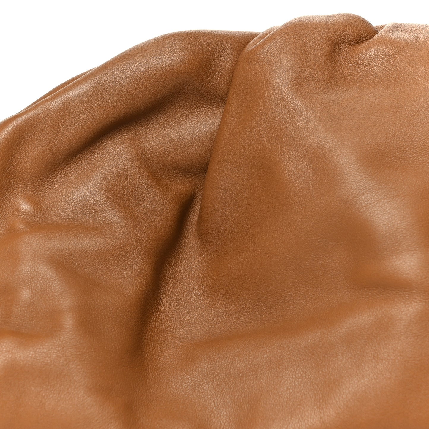 Smooth Butter Calf The Pouch Oversized Clutch Cammello