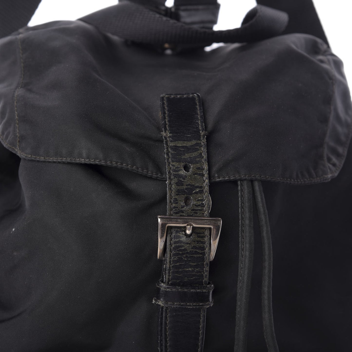 Nylon Vela Medium Cinch Backpack Black