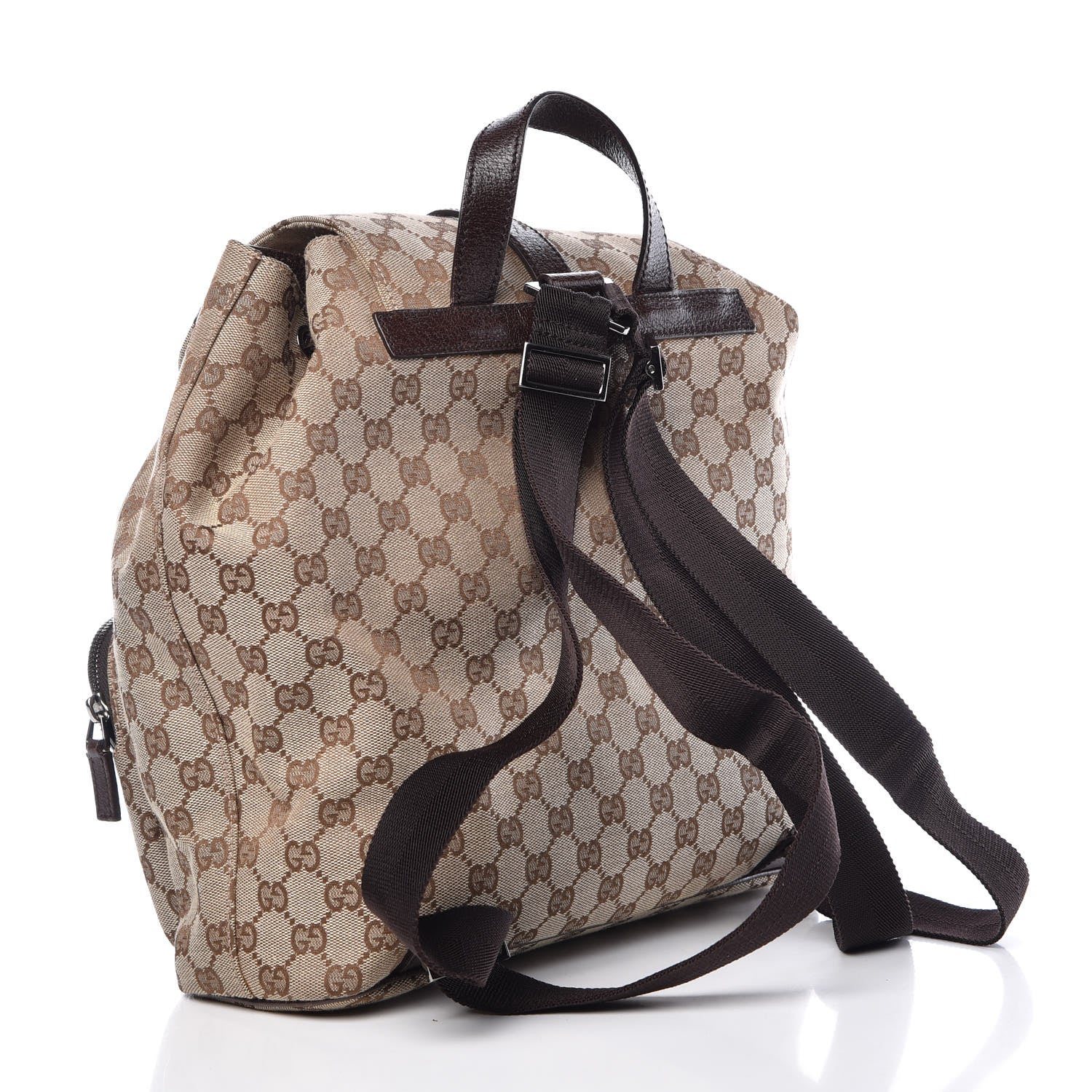 Gucci Monogram Backpack Dark Brown 3 of 21