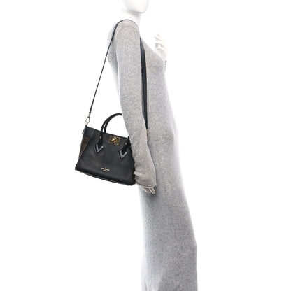 Louis Vuitton Calfskin Monogram On My Side PM Black 2 of 9