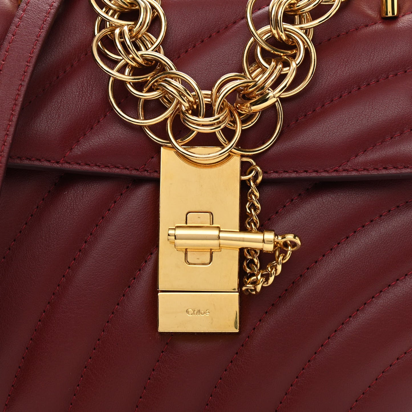 Calfskin Quilted Mini Drew Bijou Shoulder Bag Plum Purple
