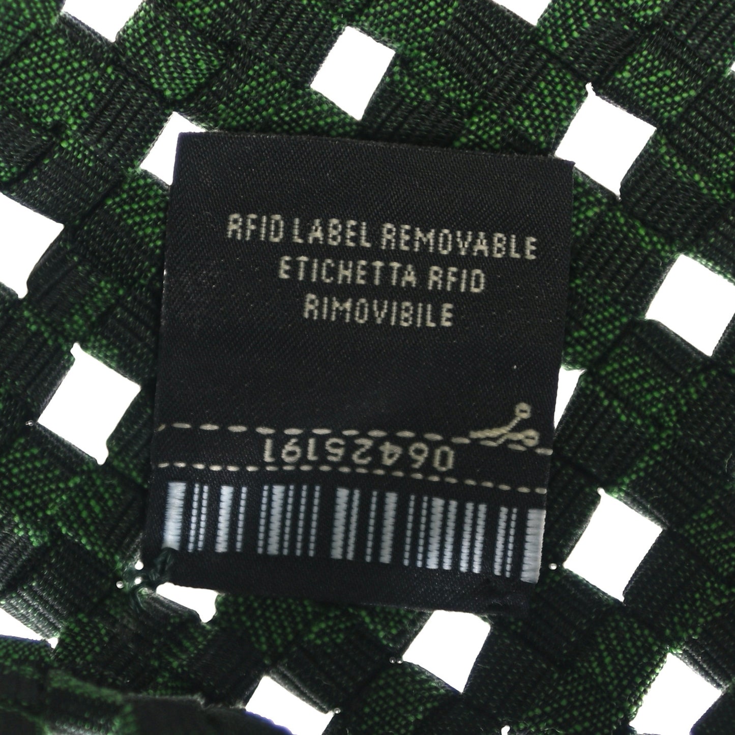 Fabric Jacquard F is Fendi FF 1974 Woven Knotted Mini Mon Tresor Bucket Bag Verde Black