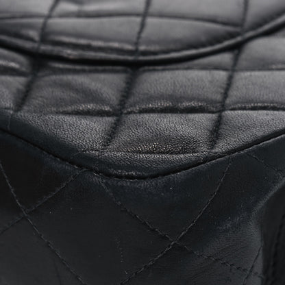 Chanel Lambskin Quilted Medium Double Flap Black 11 of 11