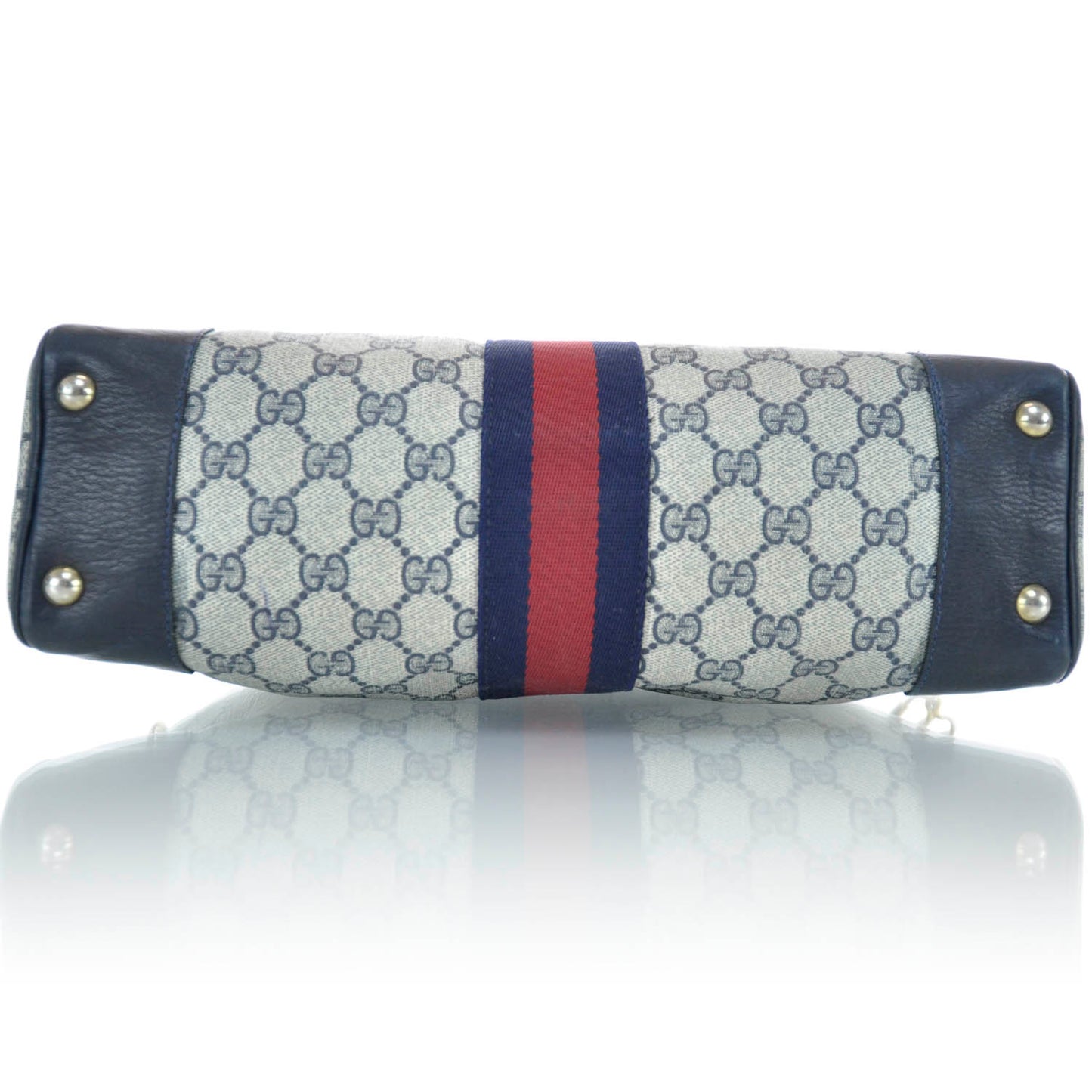 Monogram Web Tote Navy