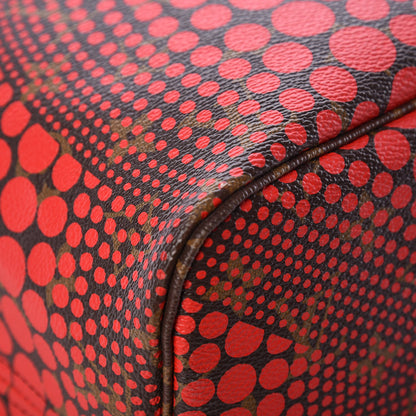 Louis Vuitton Monogram Kusama Waves Neverfull MM Red 10 of 11