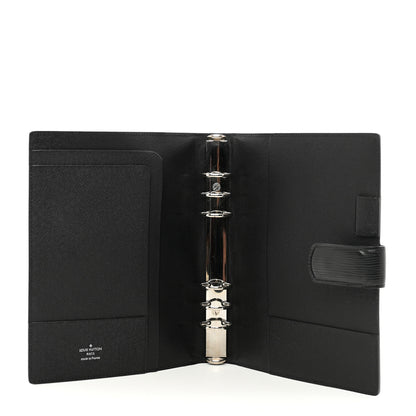 Louis Vuitton Epi Large Ring Agenda Cover Black 5 of 7