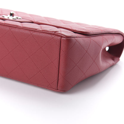 Chanel Caviar Quilted Maxi Single Flap Red 7 of 10