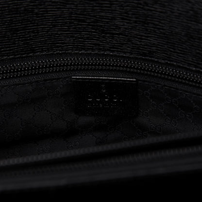 Gucci Calfskin Flap Briefcase Black 8 of 10