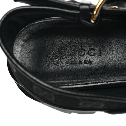 Gucci Monogram Granada Kid Trip 40/72mm Lug Sole Sandals 37 Black 7 of 8
