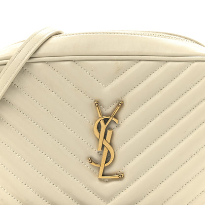 Saint Laurent Calfskin Matelasse Monogram Lou Camera Bag Crema Soft 8 of 16