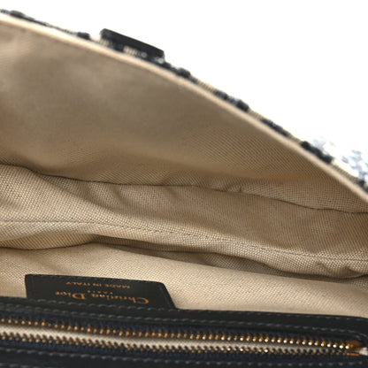 Christian Dior Oblique Saddle Bag Blue 5 of 9