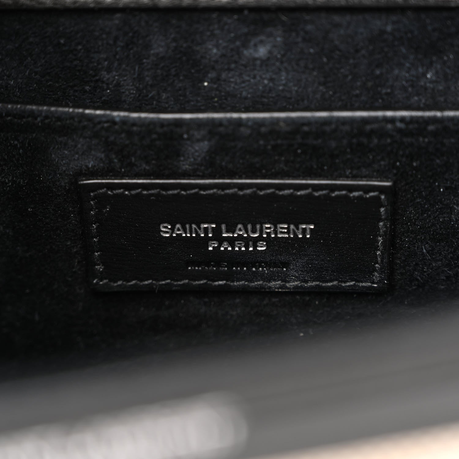 Saint Laurent Canvas Calfskin Medium Classic Monogram Cassandra Top Handle Natural Black 6 of 11