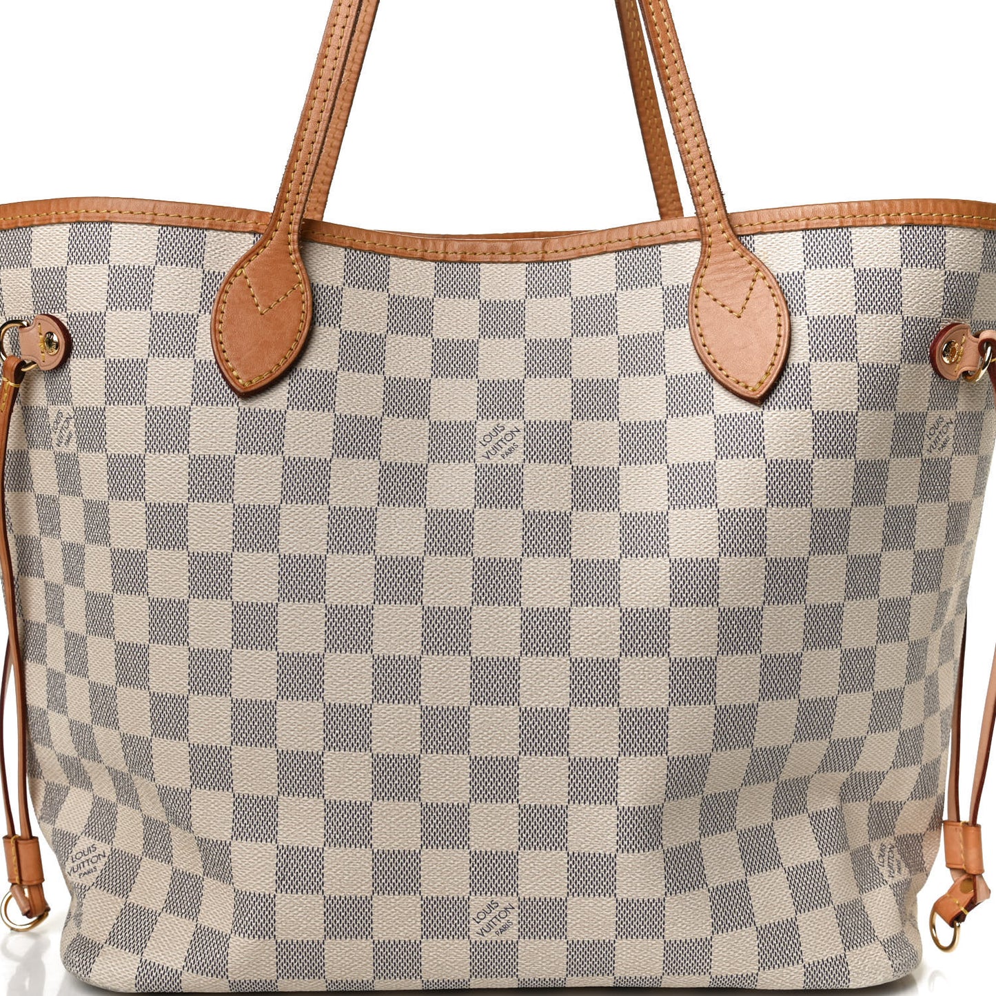 Damier Azur Neo Neverfull MM Rose Ballerine