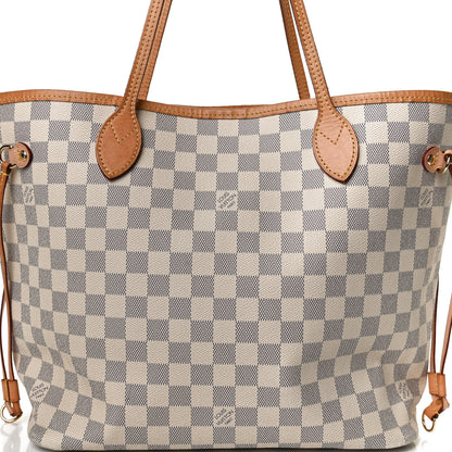 Louis Vuitton Damier Azur Neo Neverfull MM Rose Ballerine 9 of 12