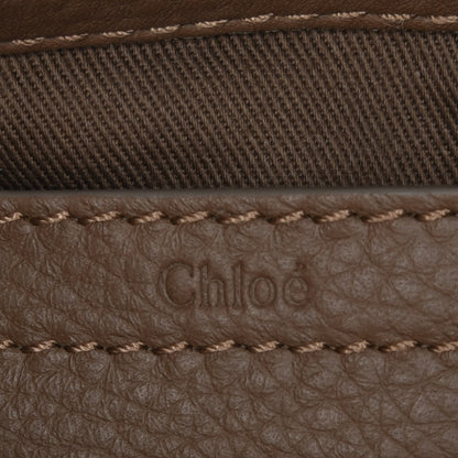 Chloe Calfskin Lizard Embossed Mini Marcie Round Crossbody Bag Rose Milk 5 of 7