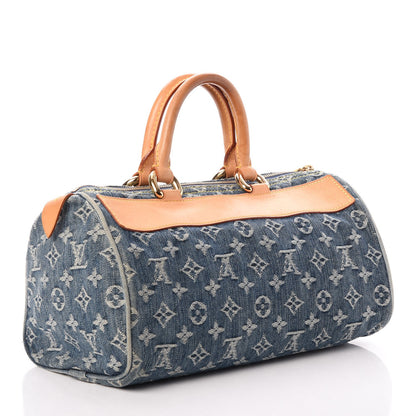 Louis Vuitton Monogram Denim Neo Speedy Blue 3 of 7