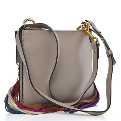 Chloe Calfskin Suede Small Jane Fringe Bag Motty Grey 3 of 10