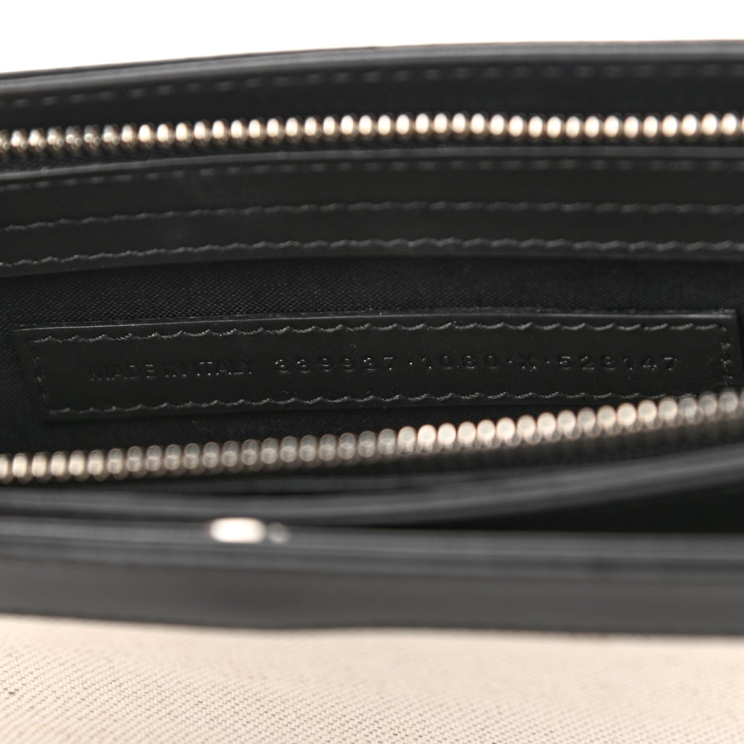 Balenciaga Cotton Canvas Pochette Crossbody Bag Black 7 of 10