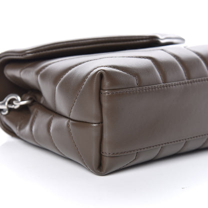 Saint Laurent Calfskin Y Quilted Monogram Toy Loulou Crossbody Bag Faggio 8 of 10