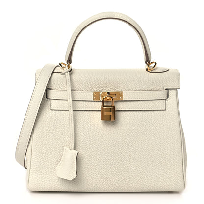 Hermes Togo Kelly Retourne 25 Mushroom 1 of 10