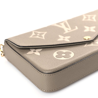 Louis Vuitton Empreinte Monogram Giant Felicie Pochette Tourterelle Creme 8 of 9