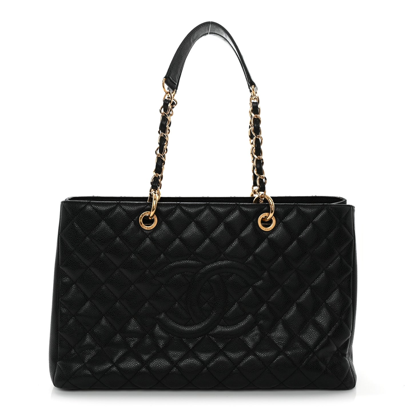 Caviar Quilted XL Grand Shopping Tote GST Black