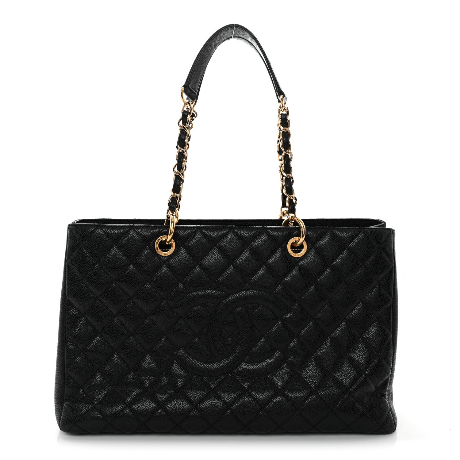 Chanel Caviar Quilted XL Grand Shopping Tote GST Black 1 of 12
