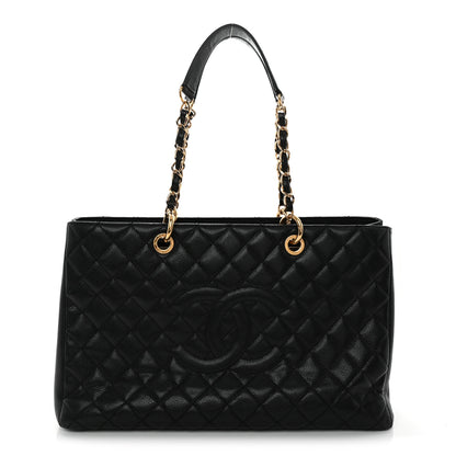 Chanel Caviar Quilted XL Grand Shopping Tote GST Black 1 of 12