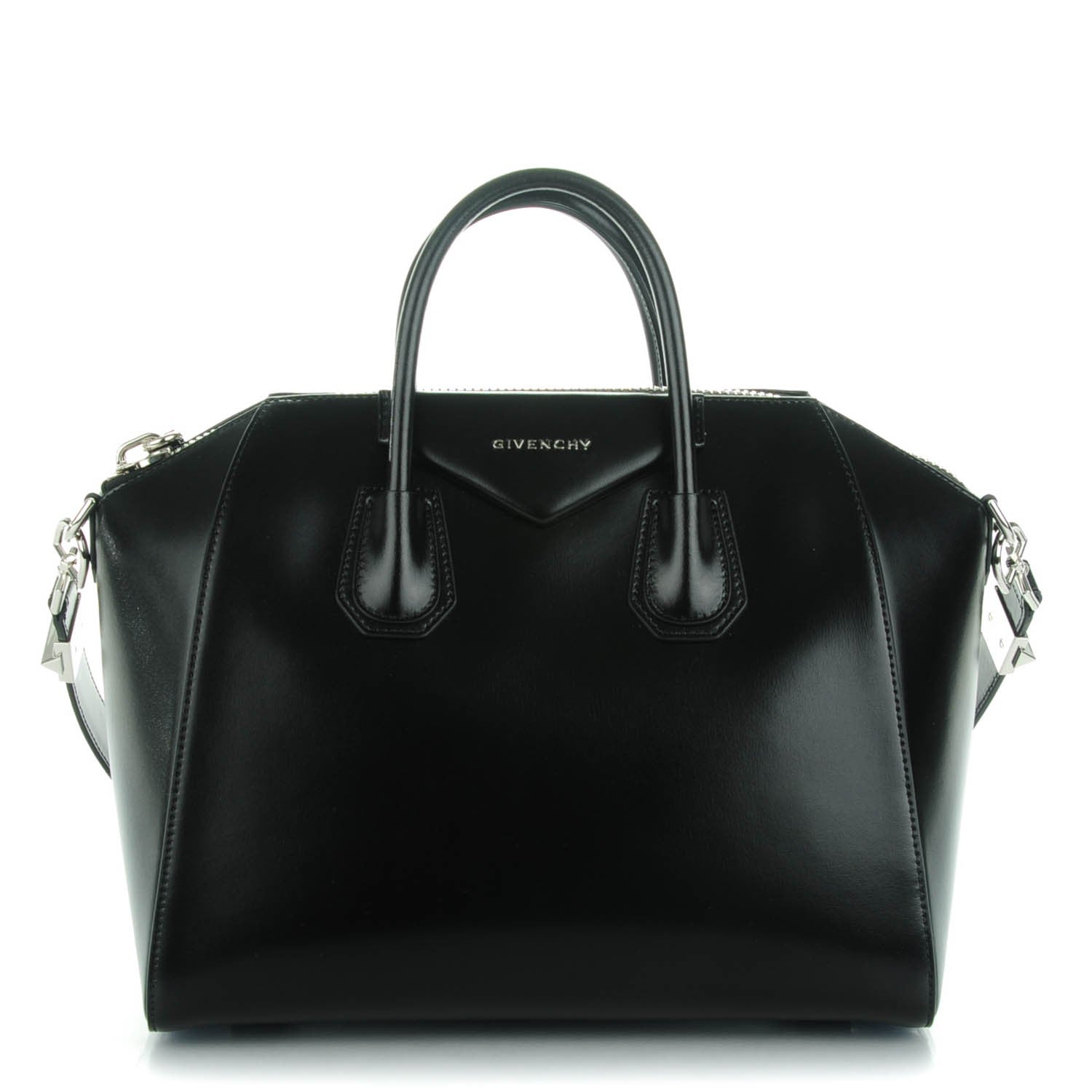 Givenchy Shiny Lord Calfskin Medium Antigona Black 1 of 7