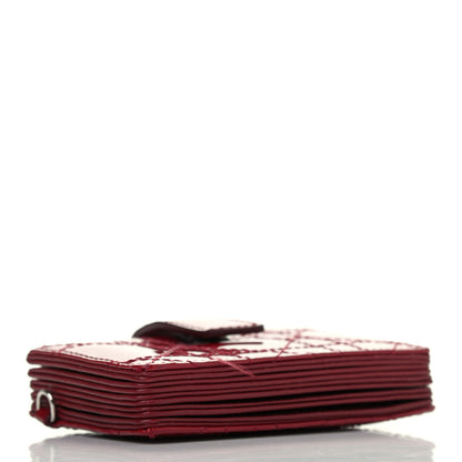 Christian Dior Patent Cannage Lady Dior 5-Gusset Card Holder Scarlet 4 of 5