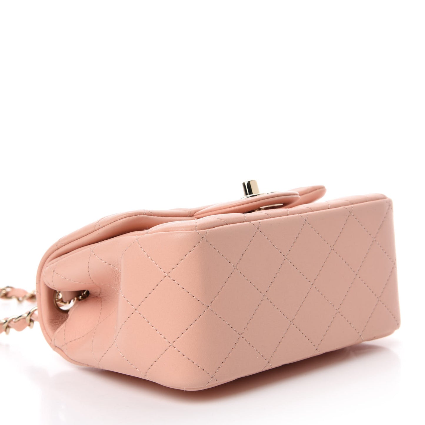 Lambskin Quilted Mini Square Flap
