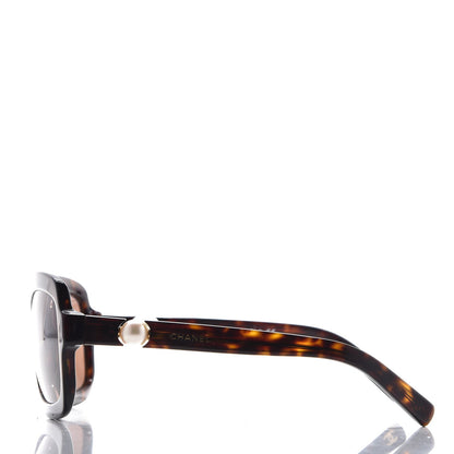 Chanel Tortoise Shell Pearl Sunglasses 5132-H 3 of 9