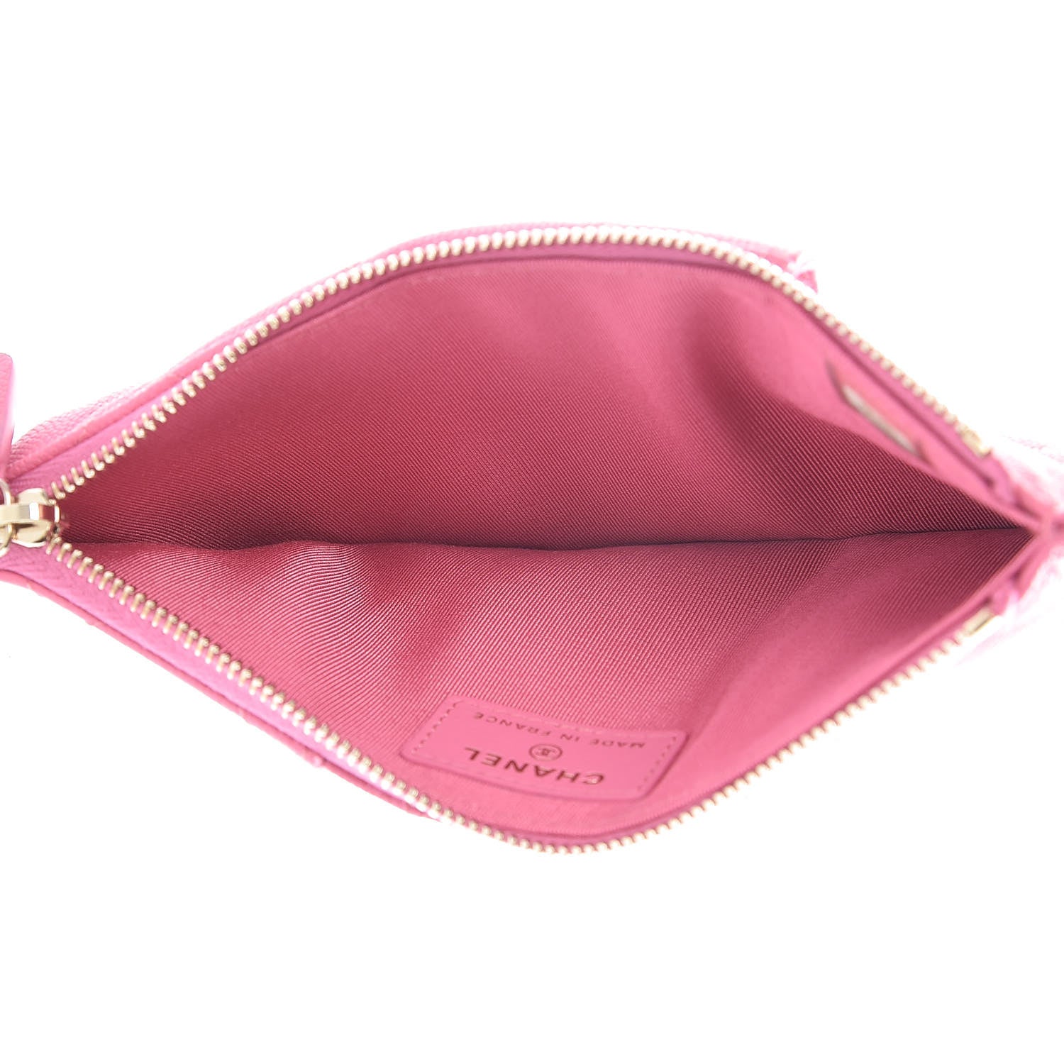 Chanel Caviar Quilted Classic Flat Wallet Pouch Pink 5 of 12