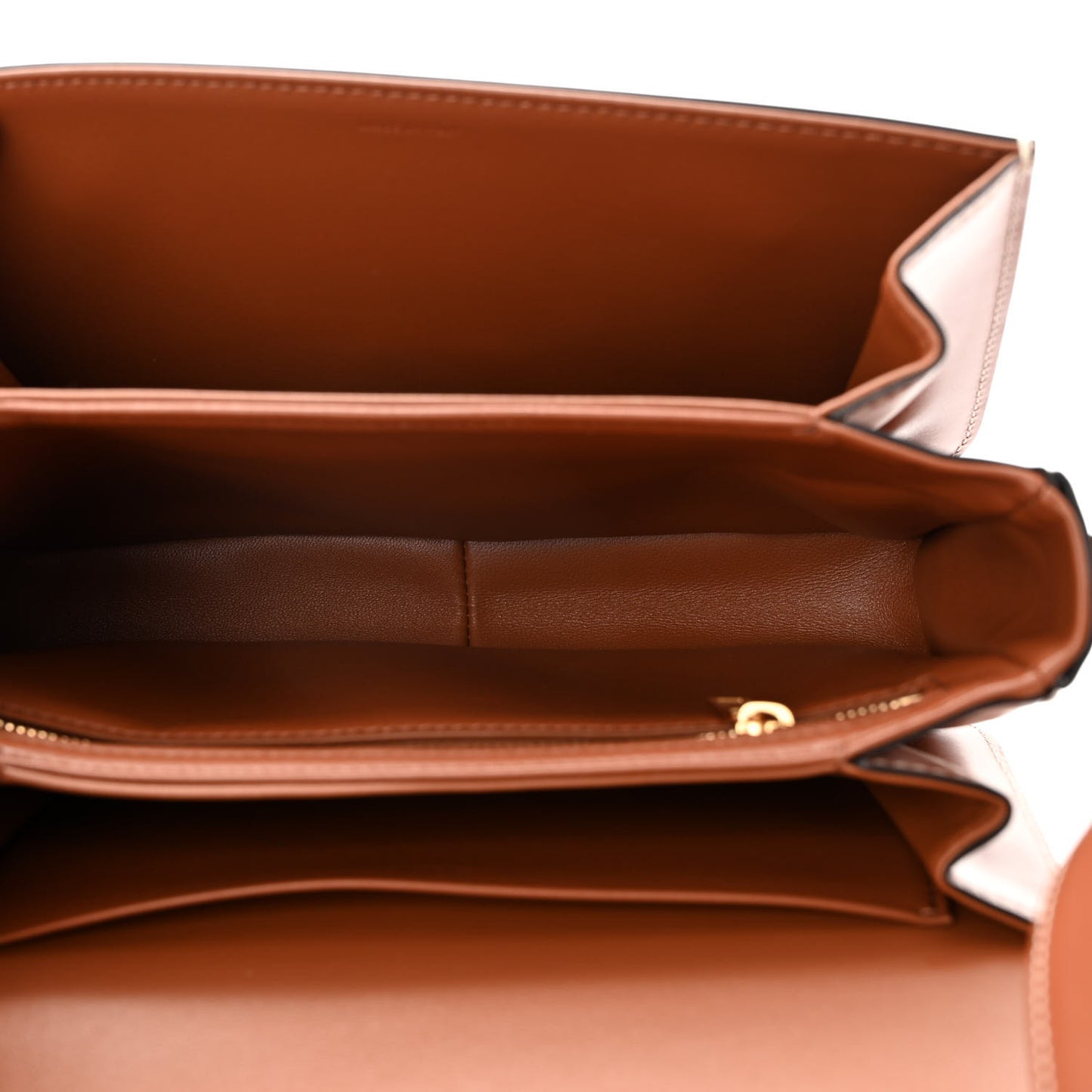 Triomphe Canvas Calfskin Medium Triomphe Bag Tan