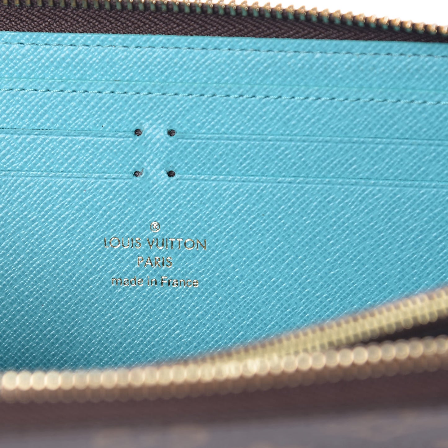 Monogram Clemence Wallet Turquoise
