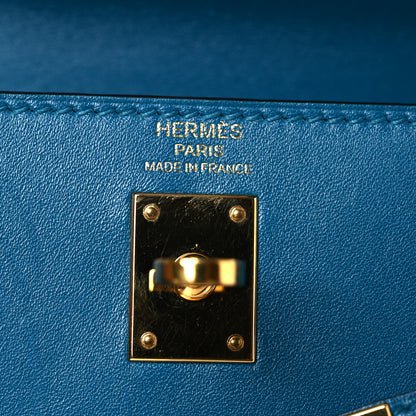 Hermes Box Kelly Sellier 25 Bleu Izmir 6 of 14