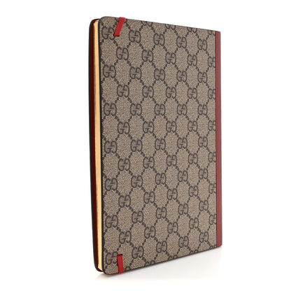 Gucci GG Supreme Monogram Pattern Red Cat Notebook Beige Multicolor New Acero 3 of 7