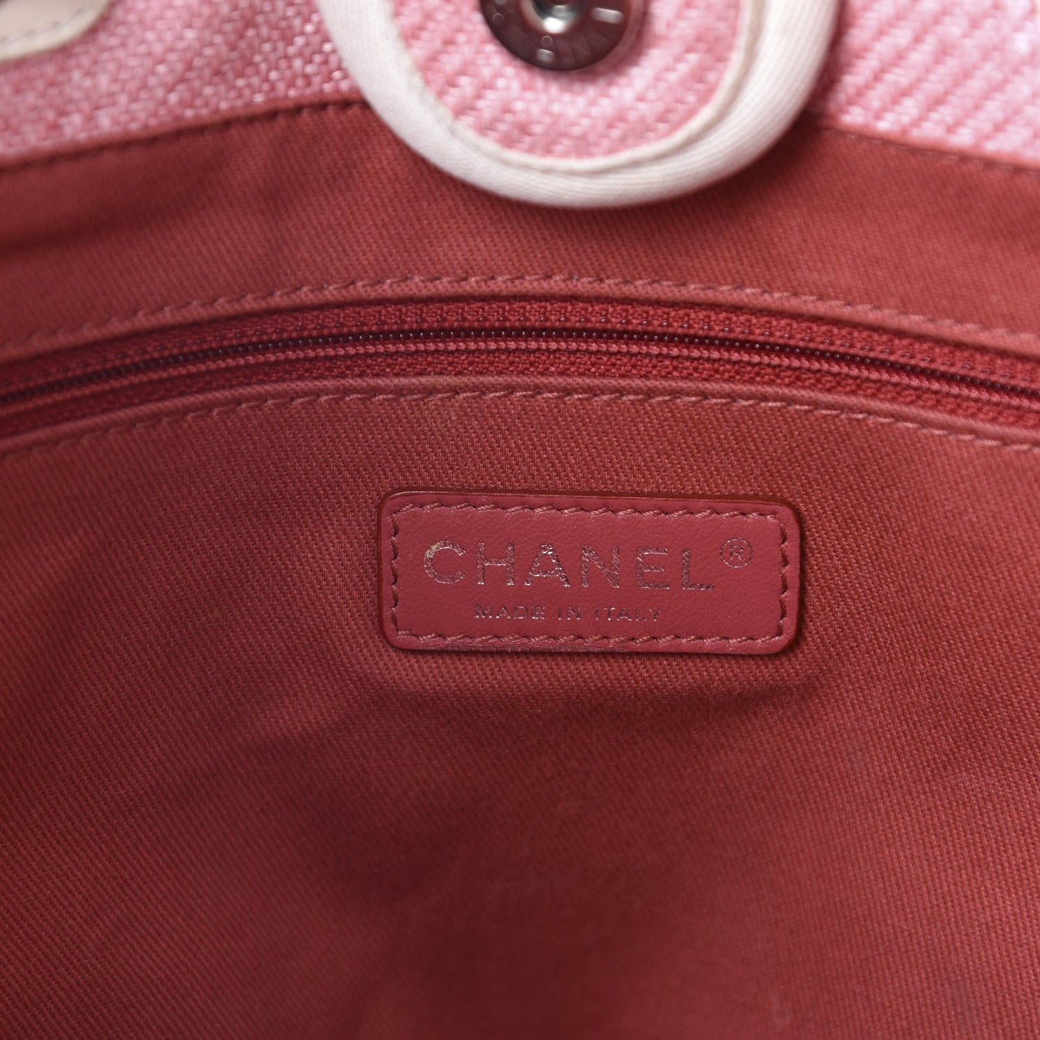 Chanel Canvas Small Deauville Tote Pink 8 of 16